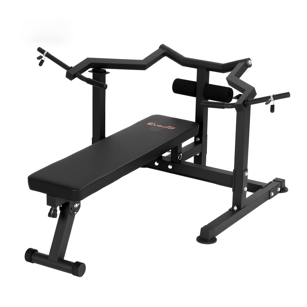 Everfit Chest Press Machine Folding Workout Bench Black