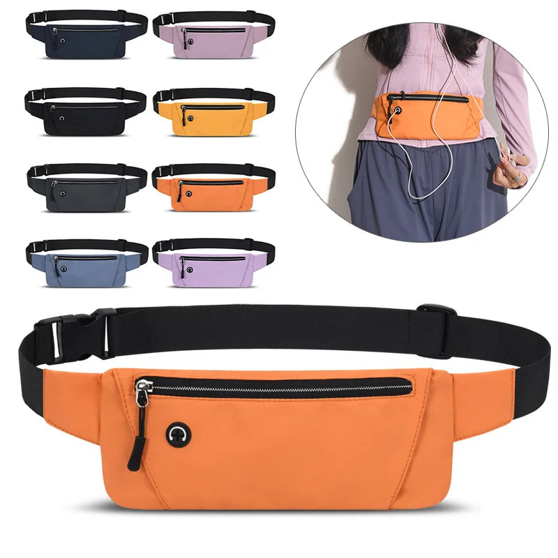 Adjustable Nylon Gym Waist Pack for Running and Training