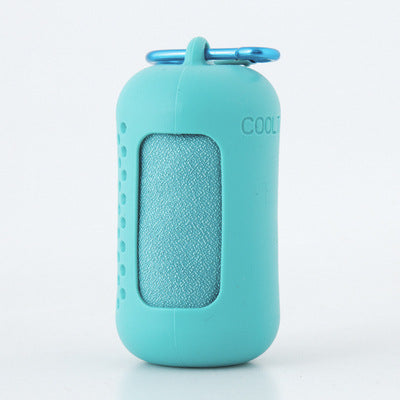 Light Blue Quick Dry Cooling Towel Set - Microfiber Sport Towels