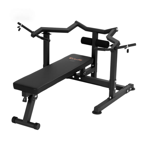 Everfit Chest Press Machine Folding Workout Bench Black