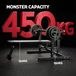 Everfit Chest Press Machine Folding Workout Bench Black