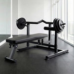 Everfit Chest Press Machine Folding Workout Bench Black