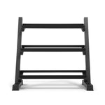 Everfit 3-Tier Dumbbell Rack Black 300kg Capacity for Home Gym