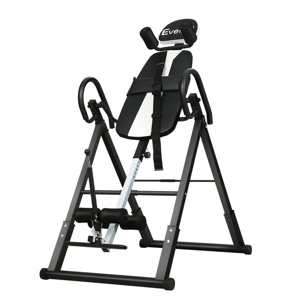 Everfit Grey Inversion Table for Back Pain Relief and Stretching