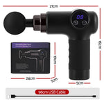 Everfit Massage Gun 8 Speed Rechargeable Muscle Massager Black