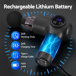 Everfit Massage Gun 8 Speed Rechargeable Muscle Massager Black