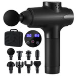 Everfit Massage Gun 30 Speed 8 Heads Rechargeable Black