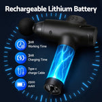 Everfit Massage Gun 30 Speed 8 Heads Rechargeable Black
