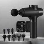 Everfit Massage Gun 30 Speed 8 Heads Rechargeable Black