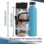 Neoprene Water Bottle Carrier with Adjustable Strap