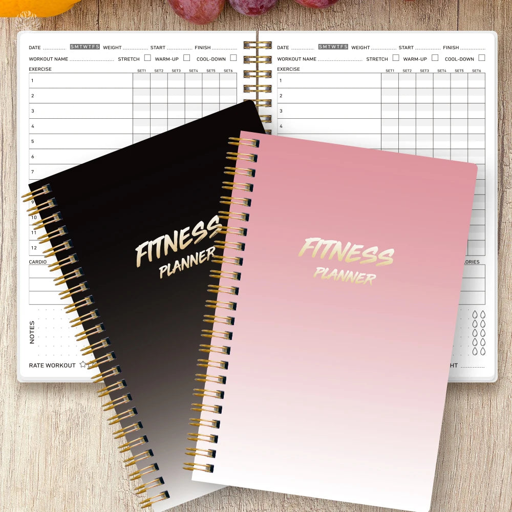 Fitness Plan Book & Daily Progress Tracker Notebook