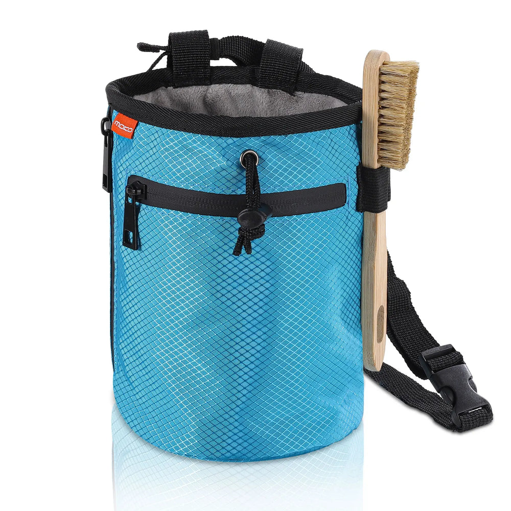 MoKo Climbing Chalk Bag with Large Zippered Storage