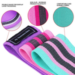3 Levels Resistance Bands for Exercise and Pilates Workouts