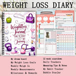 A5 Weight Loss Planner & Fitness Tracking Diary