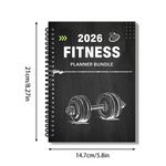 Fitness Planner Bundle with Workout Log Book