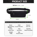 Adjustable Nylon Gym Waist Pack for Running and Training