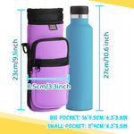 Neoprene Water Bottle Carrier with Adjustable Strap