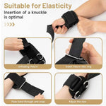 Non-Slip Lifting Straps with D-Rings for Strength Training