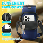 Neoprene Water Bottle Carrier with Adjustable Strap