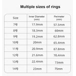 Stainless Steel Smart Ring for Fitness Tracking and Health