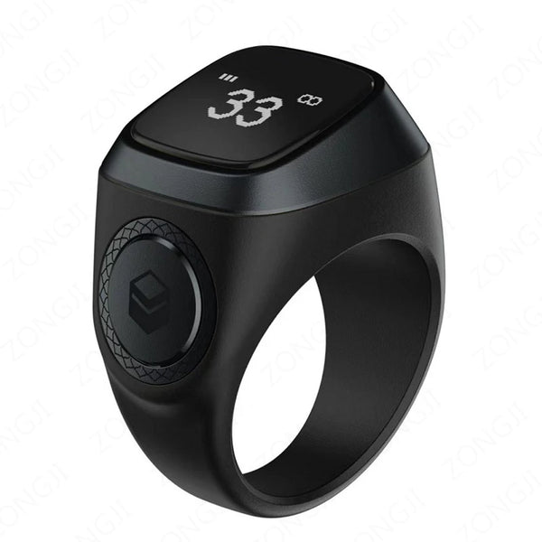 Smart Tasbih Ring with Islamic Prayer Reminder and Counter
