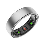Stainless Steel Smart Ring for Fitness Tracking and Health