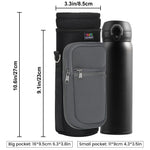 Neoprene Water Bottle Carrier with Adjustable Strap