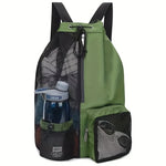 Mesh Swim Drawstring Backpack with Wet Pocket
