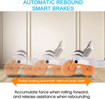 ab roller wheel with knee mat and timer for core strength