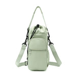 Canvas Water Bottle Sling Bag with Storage Pocket