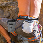 Portable Chalk Bag for Climbing and Weightlifting - Grey