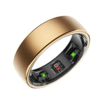 Stainless Steel Smart Ring for Fitness Tracking and Health