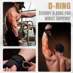 Non-Slip Lifting Straps with D-Rings for Strength Training