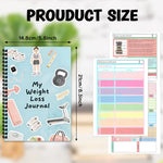 Weight Loss Journal Fitness Notebook Workout Log - 120 Pages