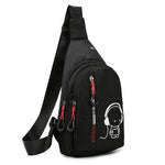 Large Capacity Sports Chest Bag for Gym and Outdoor Use