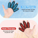 Finger Ice Sleeve Set for Pain Relief - 4PCS, Gel & Lycra