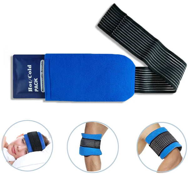 Adjustable Gel Ice Pack Wrap for Hot and Cold Therapy