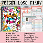 12-Week Weight Loss Planner Journal for Fitness Tracking