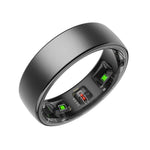 Stainless Steel Smart Ring for Fitness Tracking and Health