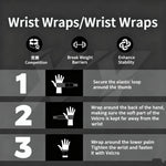 Gym Wrist Wraps for Lifting and Powerlifting Support