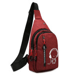 Large Capacity Sports Chest Bag for Gym and Outdoor Use