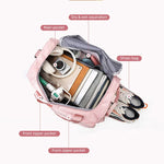 Women's Gym Travel Duffel Bag with Wet Pocket, 58cm