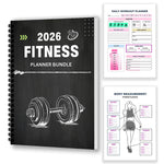 Fitness Planner Bundle with Workout Log Book