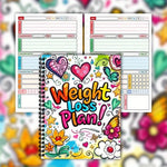 12-Week Weight Loss Planner Journal for Fitness Tracking