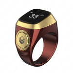 Smart Tasbih Ring with Islamic Prayer Reminder and Counter