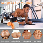 ab roller wheel with knee mat and timer for core strength