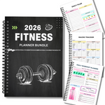 Fitness Planner Bundle with Workout Log Book