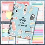 Weight Loss Journal Fitness Notebook Workout Log - 120 Pages