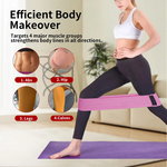 3 Levels Resistance Bands for Exercise and Pilates Workouts