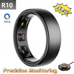 Stainless Steel Smart Ring for Fitness Tracking and Health